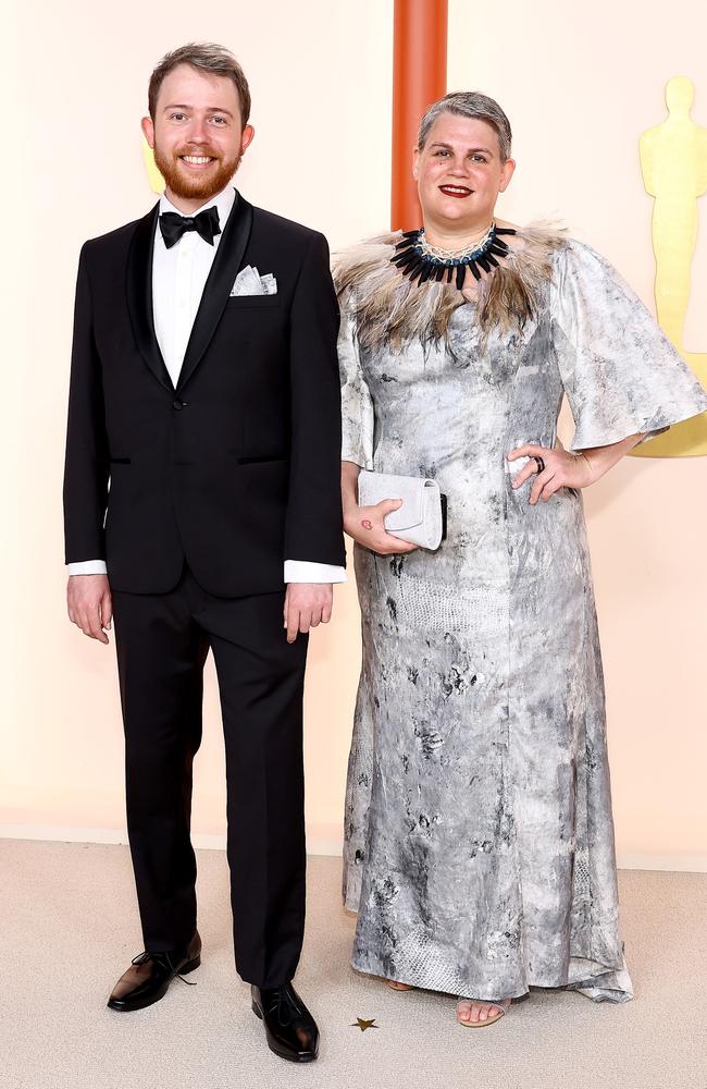 Lachlan Pendragon and his mum Melinda attend the 95th Annual Academy Awards on March 12, 2023 in Hollywood, California. Photo: Arturo Holmes/Getty Images