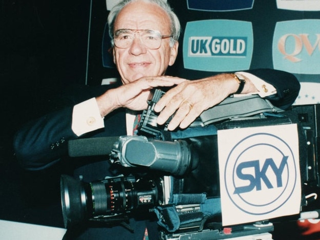 Rupert Murdoch at Sky Television Studios