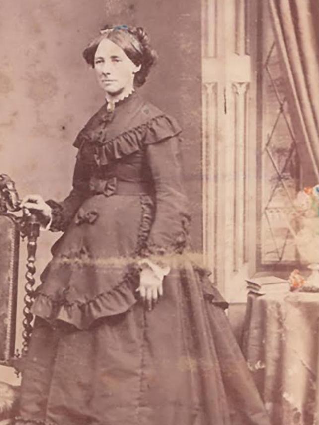 Ellen Kelly in 1874, pregnant with her last son, Jack