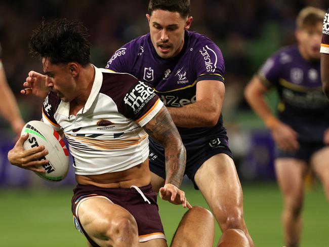 Jesse Arthars bombed a certain try in the dying stages. Picture: NRL