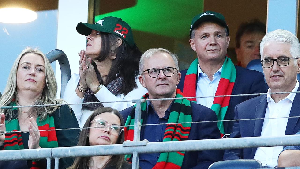 Anthony Albanese watches his team. Photo by Mark Metcalfe/Getty Images.