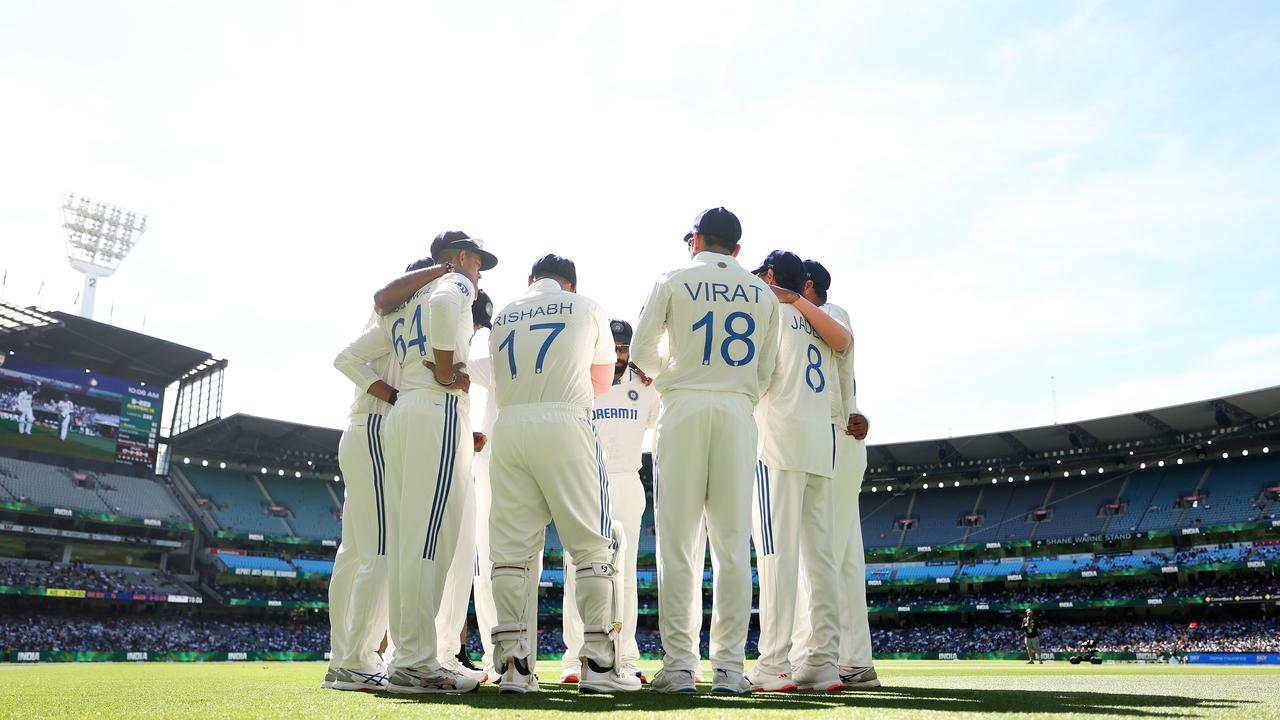 Fractures within the Indian camp. (Photo by Morgan Hancock - CA/Cricket Australia via Getty Images)