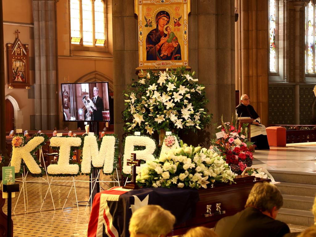 Bill Shorten speaks at the funeral for Senator Kimberley Kitching.