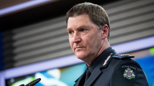 Victoria Police Chief Commissioner Shane Patton revealed he had allowed Melbourne’s Black Lives Matter rally to go ahead back in June because he feared riots. Picture: NCA NewsWire