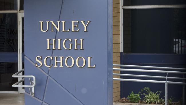 Unley High School. Picture: Emma Brasier