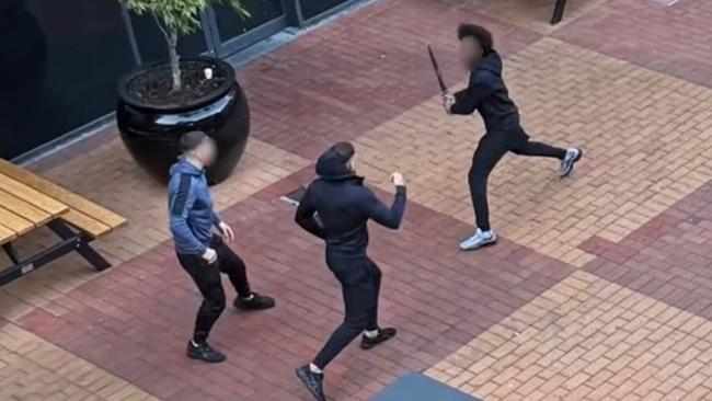 25/05/2025 A man wielding a Machete at Northland Shopping centre in Victoria  has been arrested and the centre was placed into lockdown. Picture: Seven News