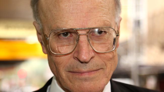 Dyson Heydon leaves the Trade Union Royal Commission today in Sydney. Picture: Adam Taylor