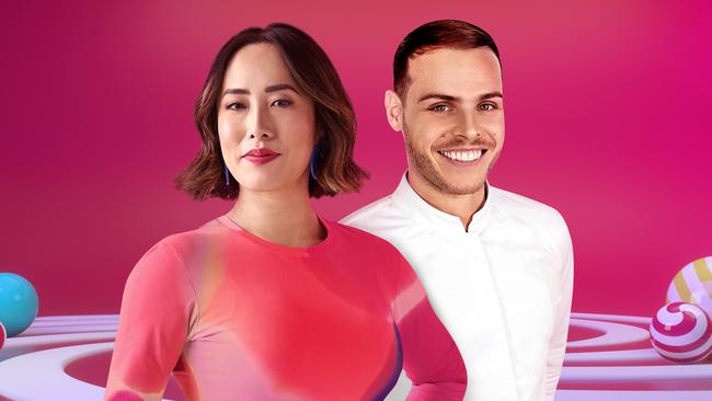 Melissa Leong and Amaury Guichon are the hosts of MasterChef: Dessert Masters.