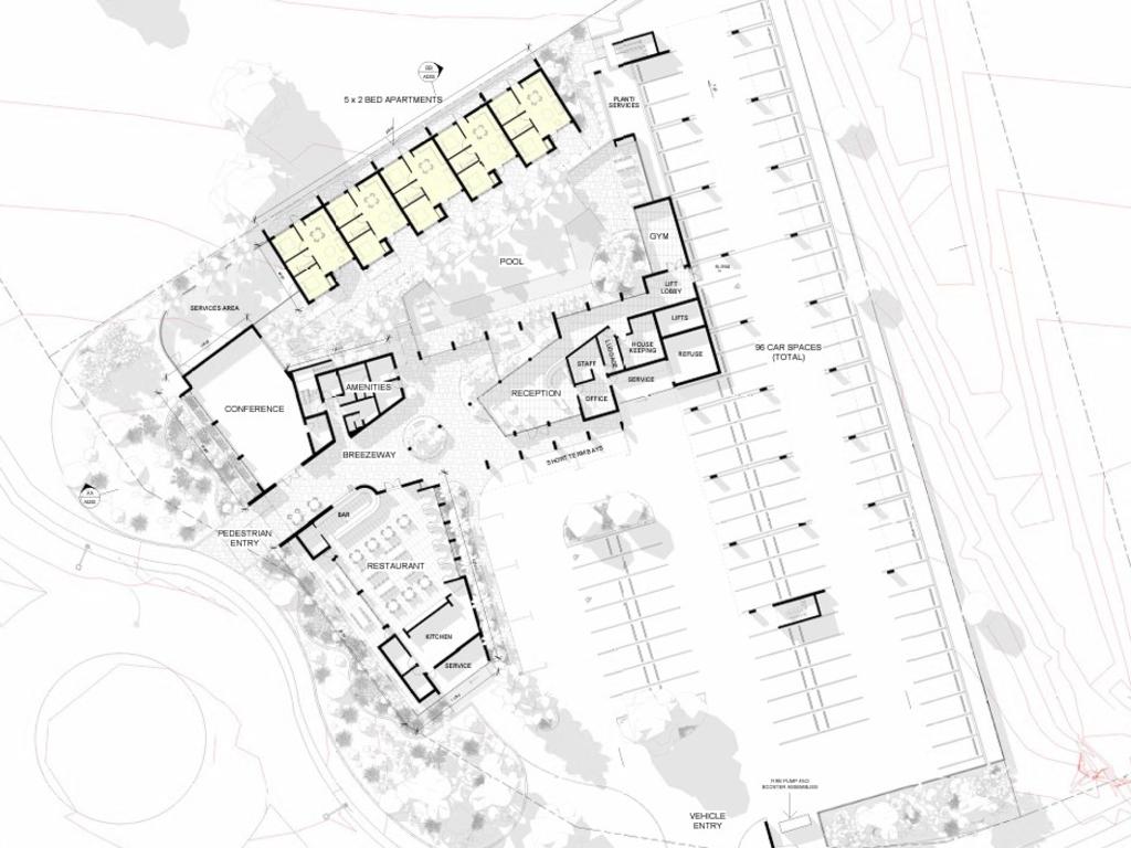 Plans for the proposed MVP Hotel planned for Airport Drive, Kensington. Image credit: Insight SJC.