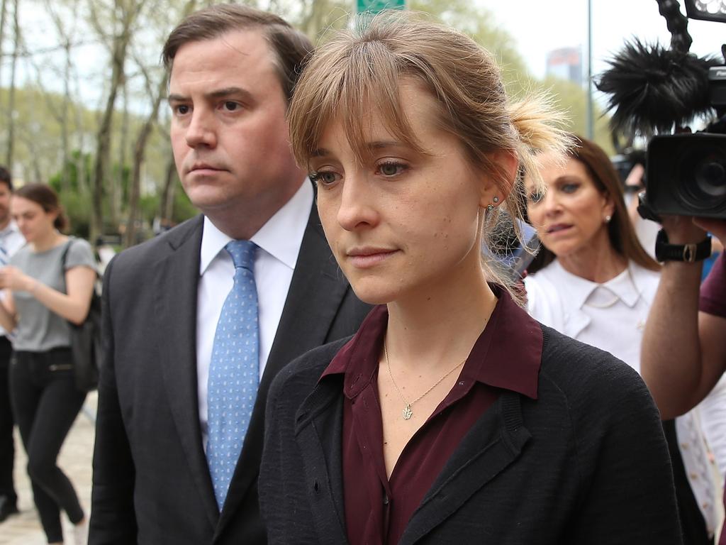 Allison Mack after a bail hearing in relation to the sex-trafficking charges filed against her on May 4, 2018 in New York City. Picture: Jemal Countess/Getty Images/AFP