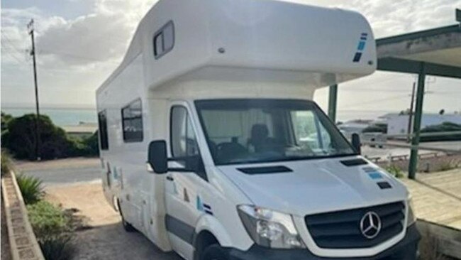 The campervan Peter Hillier intended to take around Australia. Picture: SAPOL