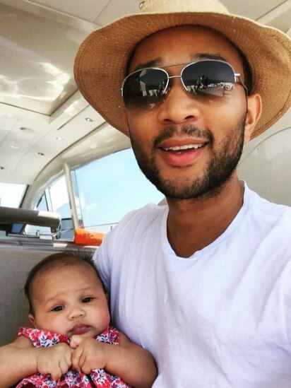 John Legend and daughter Luna. Picture: Instagram