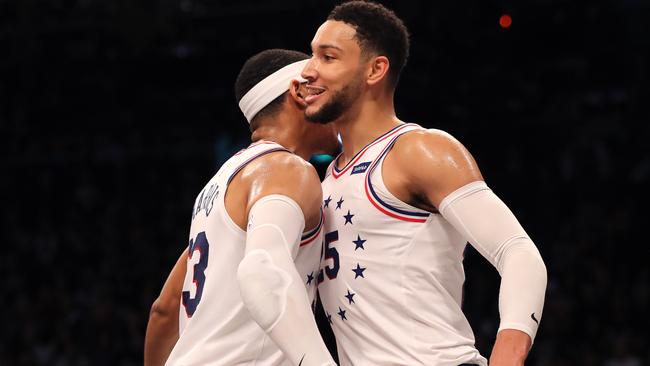 Ben Simmons has been working out with teammate Tobias Harris this off-season.