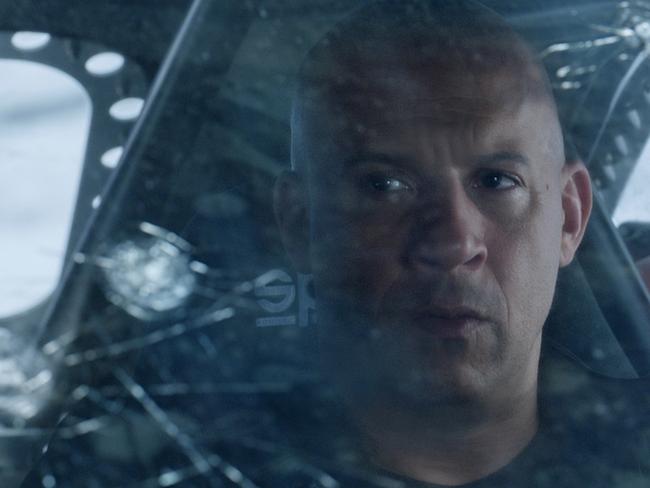 Vin Diesel in a scene from the eigth Fast &amp; Furious film <i>The Fate of the Furious</i>.