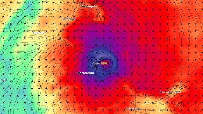 Heavy rainfall and a dangerous storm tide are also forecast. Picture: WeatherZone