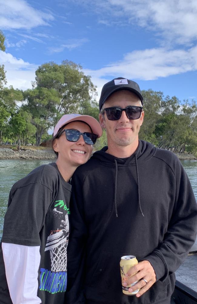 Love songs ain’t for them; Amy Shark and manager husband Shane Billings. Picture: Supplied