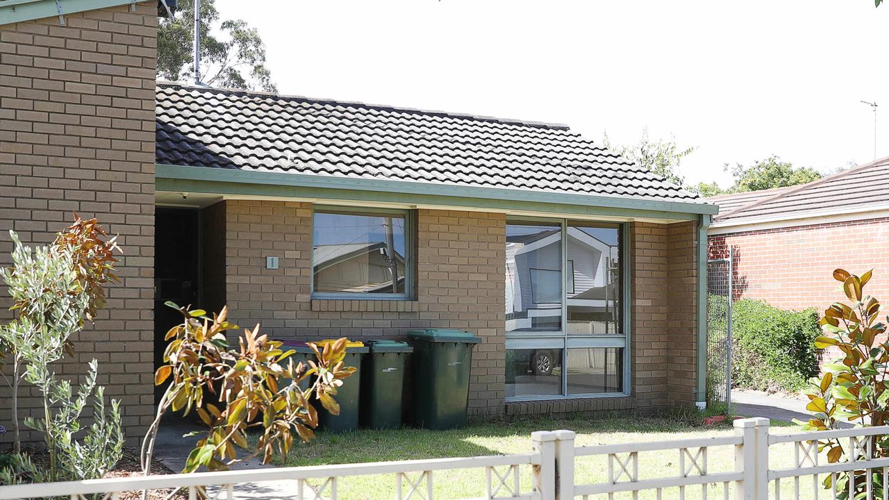 The home on Russell St remains empty after the skeletal remains of a man were found. Picture: Alan Barber