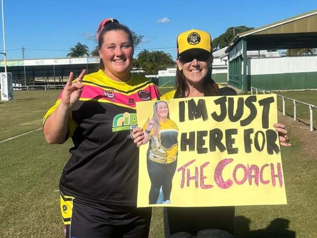 Brittany Holding with loyal supporter Kate Templeman.