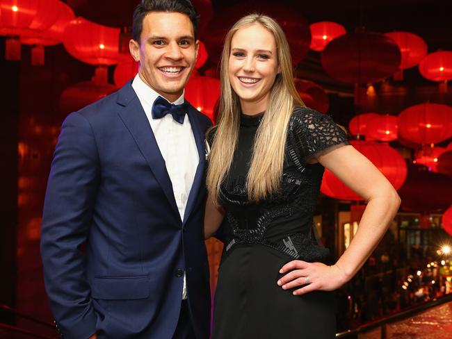 Ellyse Perry and her husband Matt Toomua