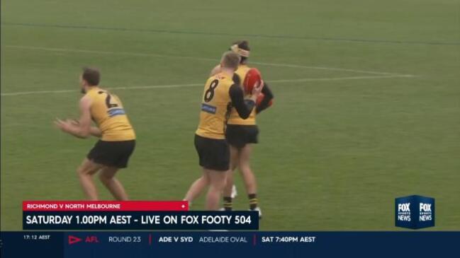 Jakc Riewoldt and Trent Cotchin attends finals training session