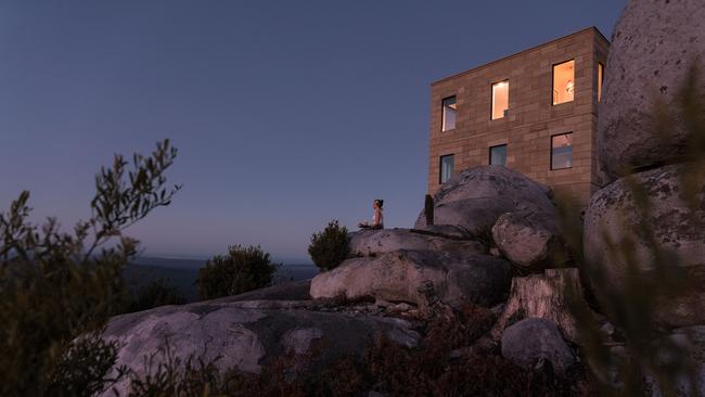 The Keep, luxury couples retreat at Goulds Country, in Tasmania's North-East. Picture: Liam Neal/ Near Far Productions