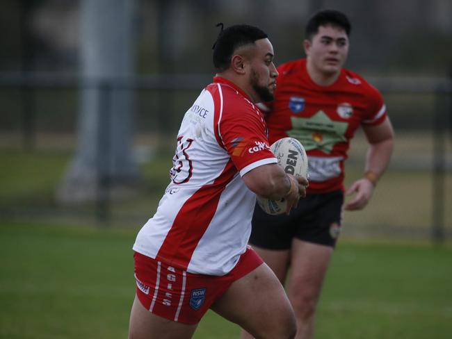 Nicholas Soloa Toomata for East Campbelltown. Picture Warren Gannon Photography