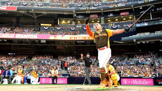 Giancarlo Stanton Literally Crushed a Baseball in the MLB All-Star