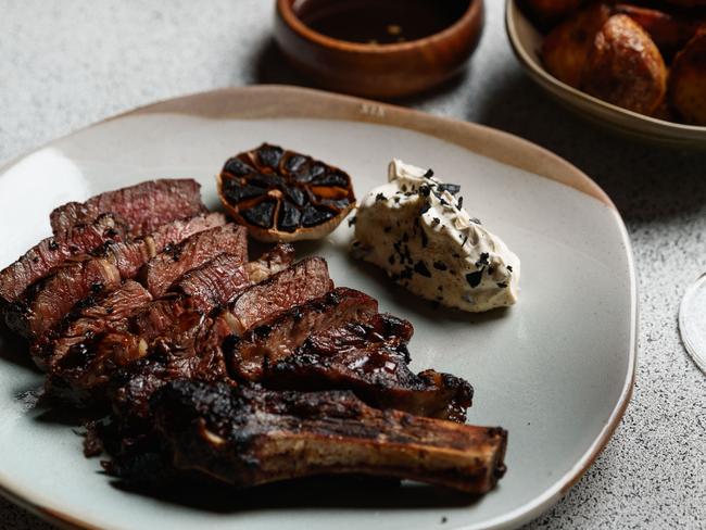 Ribeye steak at Meat & Wine Co, Adelaide