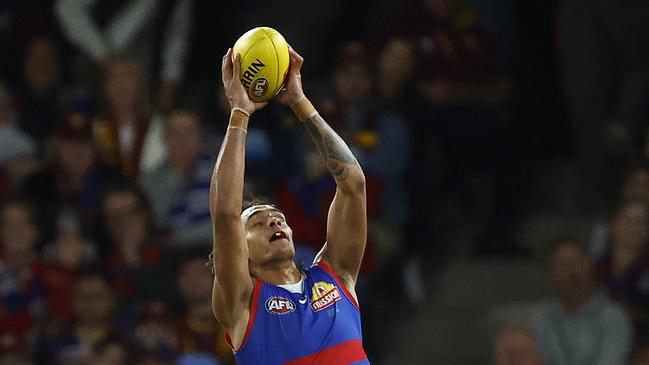 Jamarra Ugle-Hagan fittingly had the ball in his hands when the final siren rang. Picture: Getty Images