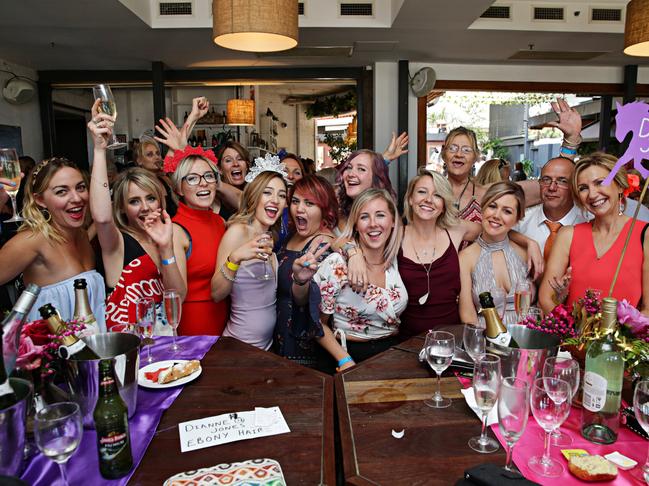 Punters celebrate the Melbourne Cup at Hotel Steyne in Manly. Adam Yip/ The Manly Daily