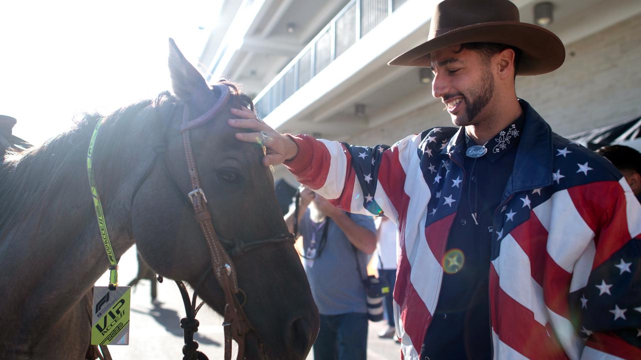 Max Verstappen of Netherlands and Red Bull Racing tries on a cowboy News  Photo - Getty Images