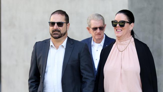 Michael and Kerri-Lyn Stewart, attend the Supreme Court on Monday. Picture: Steve Pohlner