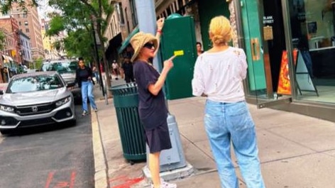 Madonna has been spotted strolling with a friend in her Upper East Side neighborhood. Picture: TikTok