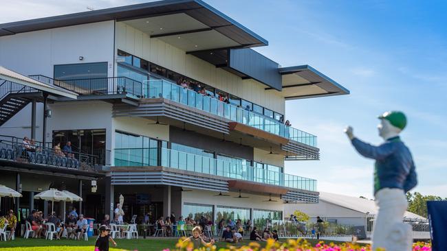 The controversial Darwin Turf Club grandstand, Fannie Bay Racecourse, Darwin. Picture: Che Chorley