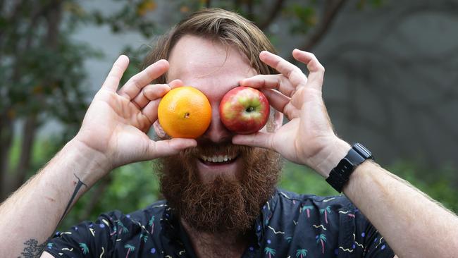 Top of the crops ... West has now got a consistent supply of fruit and vegies at the farm. Picture: Supplied.