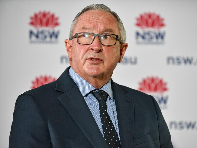 SYDNEY, AUSTRALIA - NewsWire Photos , September 11, 2021: NSW Health Minister Brad Hazzard speaks a press conference in Sydney.  Picture: NCA NewsWire / Flavio Brancaleone