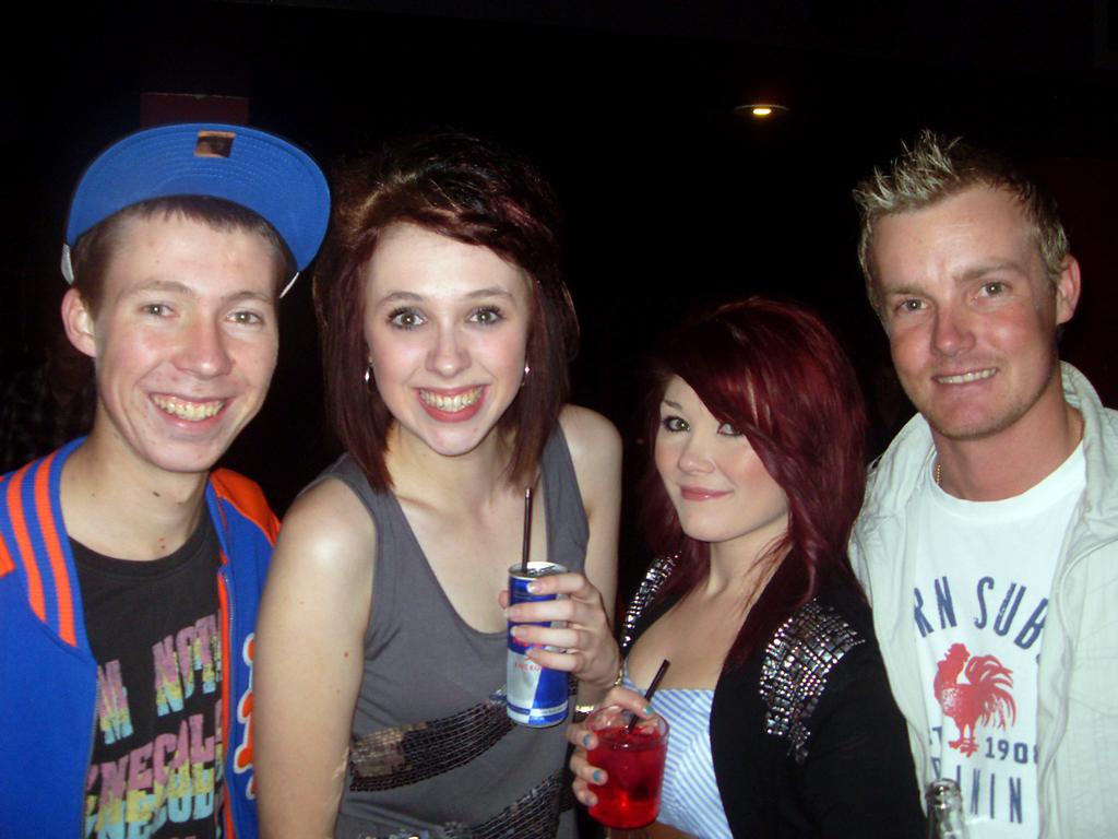 NITELIFE: USQ Club. 9866: Nathan Brown, Rhielly Dowsett, Bronwen Pilgrim, Mark Ashley. Photo supplied