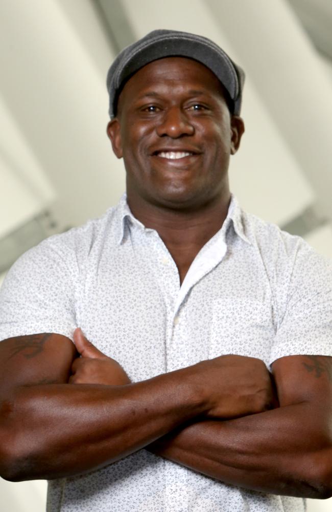 Former Wallaby great Wendell Sailor was also stuck in the hotel in quarantine as he tried to get to Mackay for his mother’s funeral. Picture: Steve Pohlner