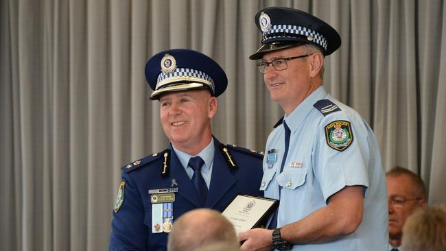 Coffs Clarence Police AwardsArrest in Urunga,Superintendent Steve Clarke and  Senior Constable Wallace Brooks. 14 AUG 2019