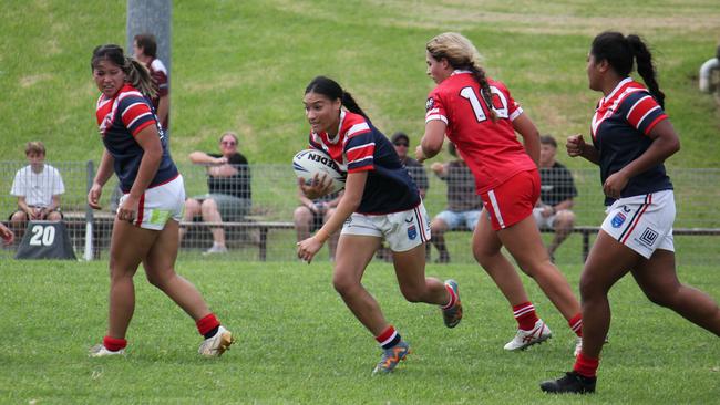 Mele Ketu'u of the Sydney Roosters Tarsha Gale Cup side. Picture: Kevin Merrigan