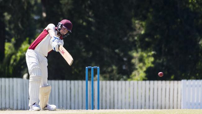 Brendan Ashton bats for Central Districts against Western Districts in Harding-Madsen Shield div 1 cricket at Southern Cross Reserve Oval on Saturday. Picture: Kevin Farmer