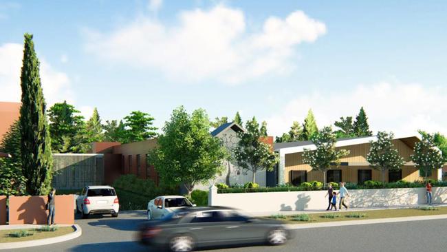 An artist impression of the Calvary Hospital expansion in North Adelaide from a SCAP Agenda.