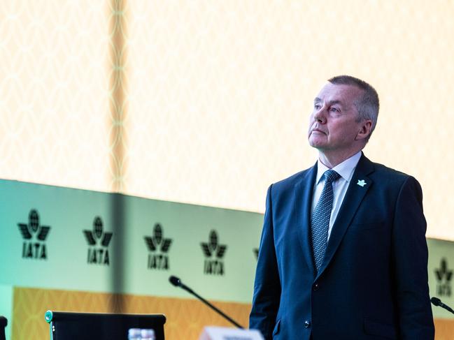 IATA director general Willie Walsh says travellers want sustainable travel despite a decrease in people opting to offset their flight. Picture: IATA