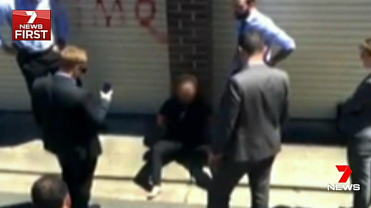 Police question one of two teens found guilty of terrorism. Picture: Seven News