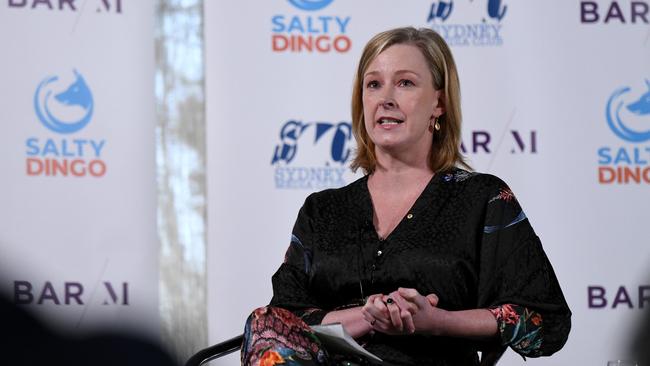 SYDNEY, AUSTRALIA - NewsWire Photos MARCH, 17, 2021: Australian journalist and host of ABC's  7:30  speaks during the Sydney Media Club lunch in Sydney. Picture: NCA NewsWire/Bianca De Marchi