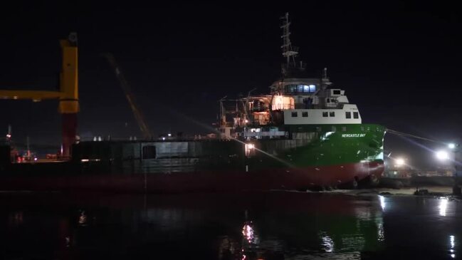 MV Newcastle Bay II floated for first time