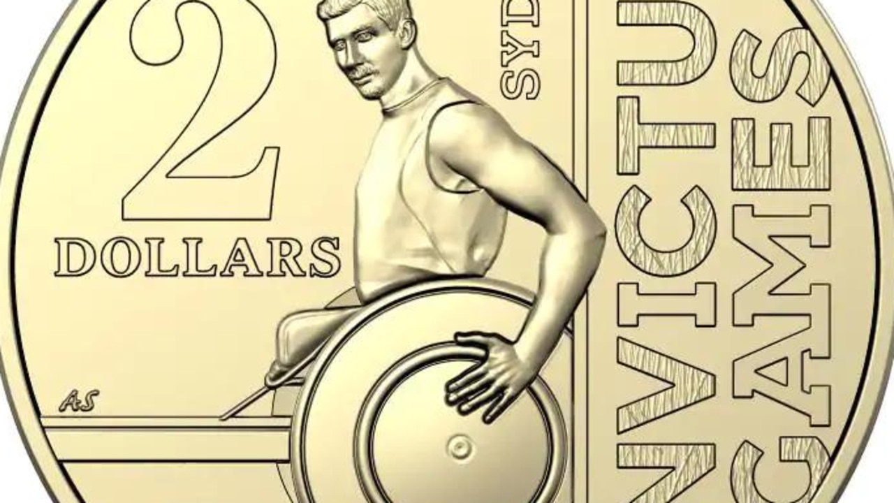 The two dollar coin released to celebrate the Invictus games
