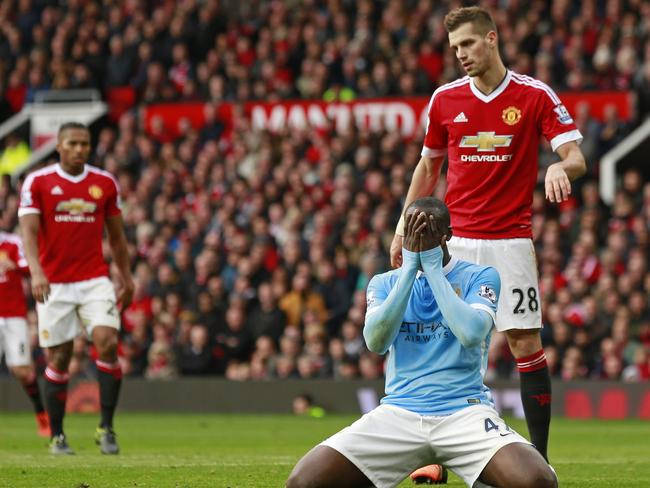 Manchester City's Yaya Toure looks dejected after a chance.