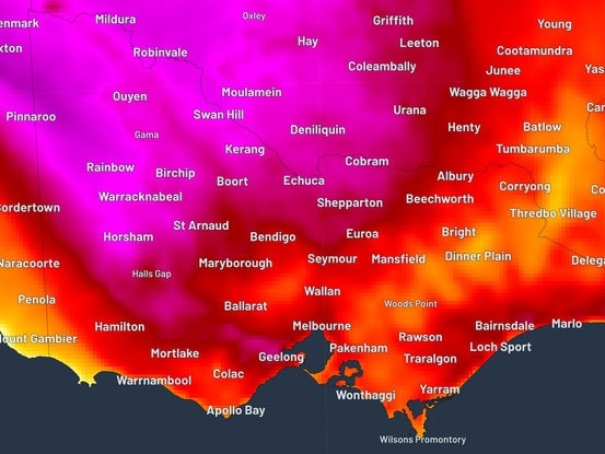 It’s going to be scorching hot for residents in Victoria on Monday. Picture: Weather Zone