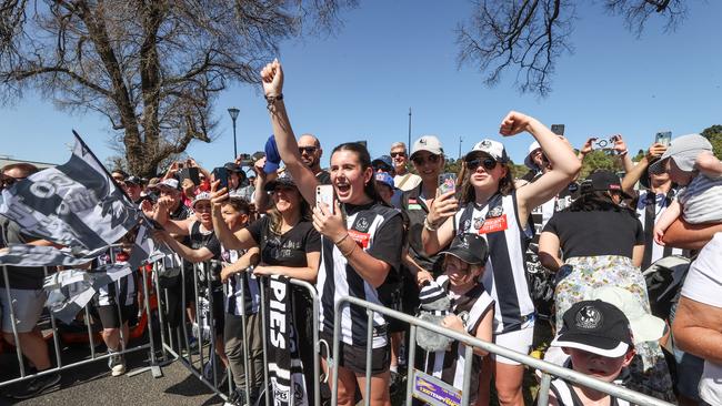 There was a massive turnout for the iconic event, with more than 100,000 people estimated to have packed the Melbourne streets. Picture: David Caird